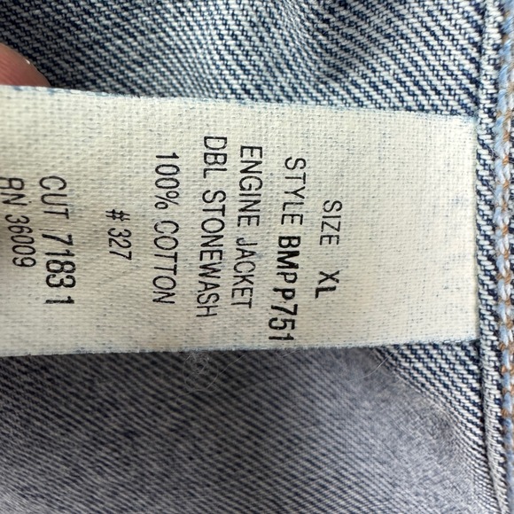 Calvin Klein Engine Jacket Denim Barn Chore Coat 90s NWT XL Deadstock Rare - Picture 5 of 15